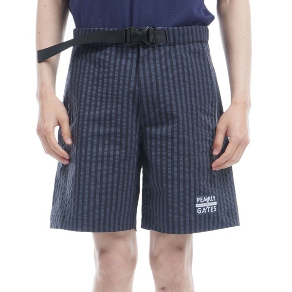 サッカーストレッチ ストライプ柄 ショートパンツ(ハーフパンツ  