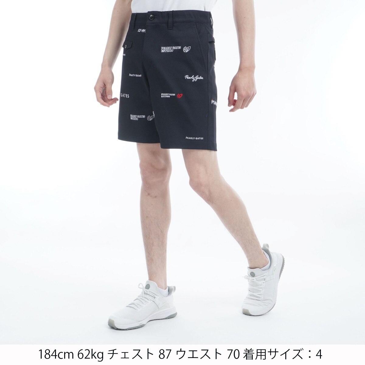 人気完売品パーリーゲイツパロディロゴ柄のカルゼジャガードショートパンツサイズ7 楽天市場】パーリーゲイツ PEARLY GATES カルゼジャカード