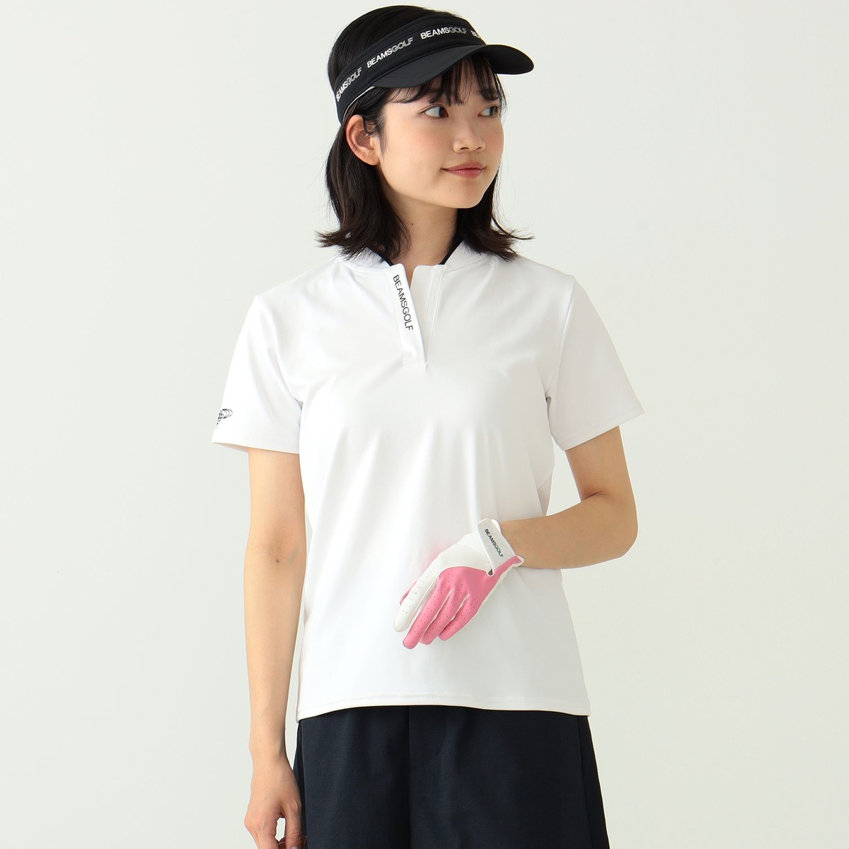 BEAMS GOLF ORANGE LABEL スタンドカラー ストレッチポロシャツ レディス(半袖シャツ・ポロシャツ)|BEAMS GOLF  ORANGE LABEL(ビームスゴルフ) 83020059803の通販 - GDOゴルフショップ(0000747640)