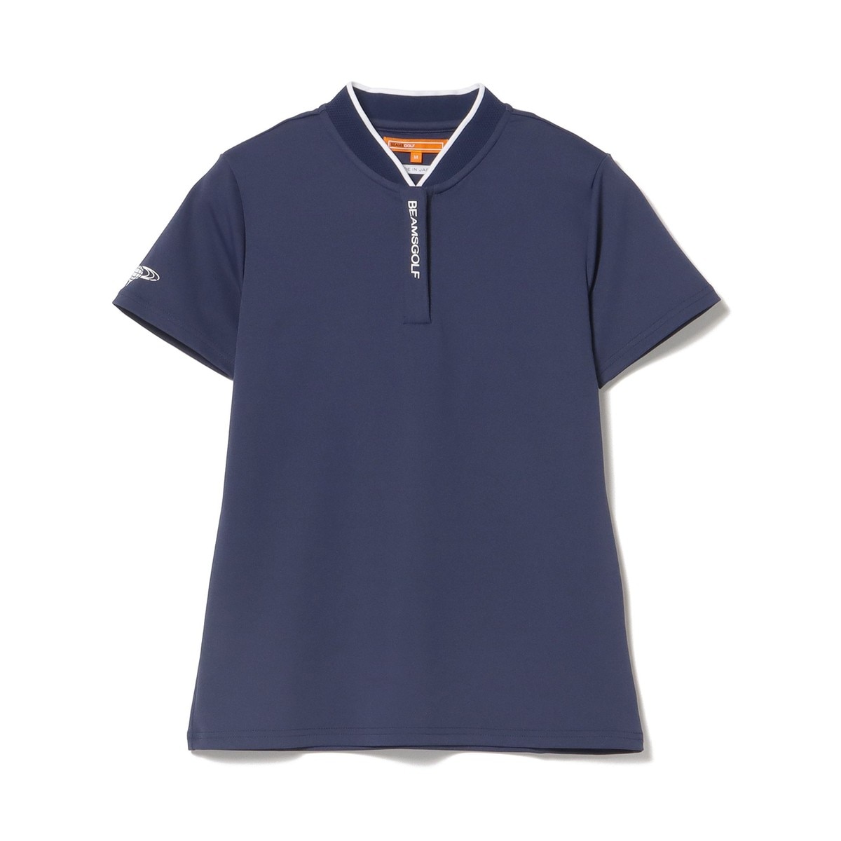 BEAMS GOLF ORANGE LABEL スタンドカラー ストレッチポロシャツ