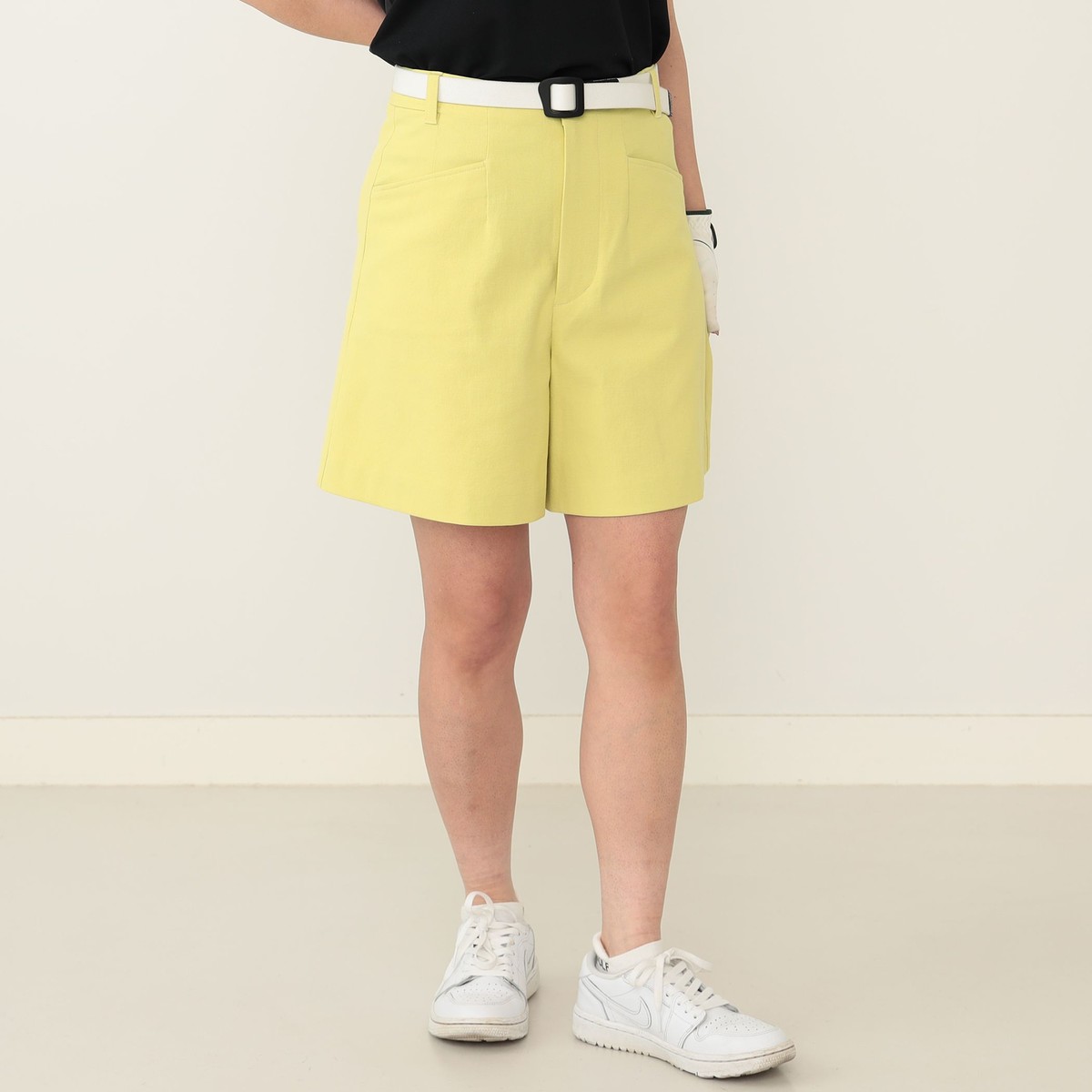 BEAMS GOLF ORANGE LABEL ハイウエスト ショートパンツ レディス