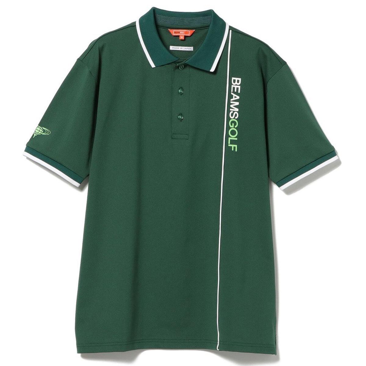 現品販売ビームスゴルフ セットアップ 半袖 ポロシャツ ハーフパンツ M ネイビー 総柄 メンズウェア