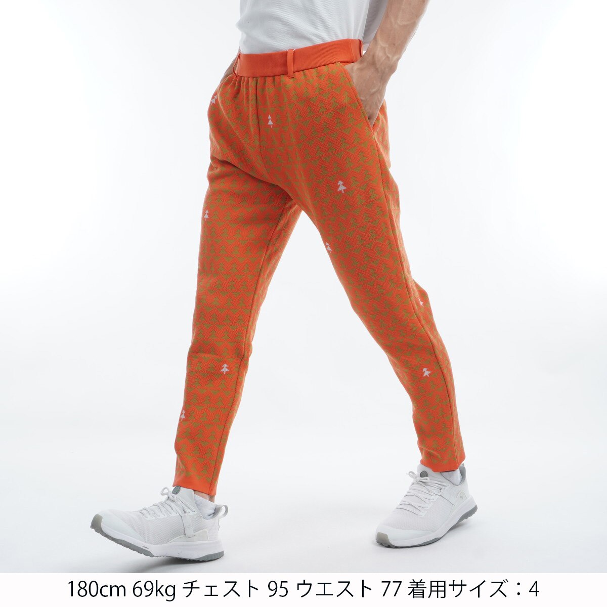 セール・アウトレット】3色 Wジャカード パンツ(ロングパンツ