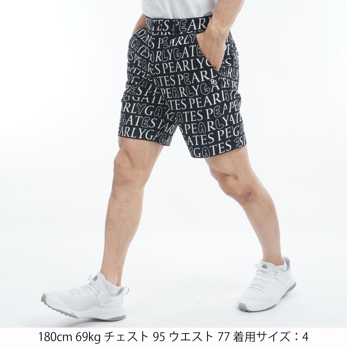 PEARLY GATES サープレックス ウェザーストレッチ ショートパンツ 3 PGG】【直営店舗&公式オンライン限定】Nyタスラン調ストレッチ