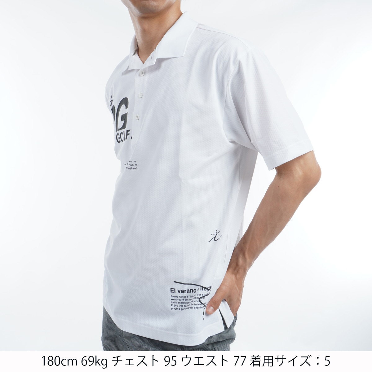 2024春夏 【PEARLY GATES】シャークツイル半袖ポロシャツ 4 白 セール・アウトレット】TEXBRID シャークツイル ストレッチ半袖