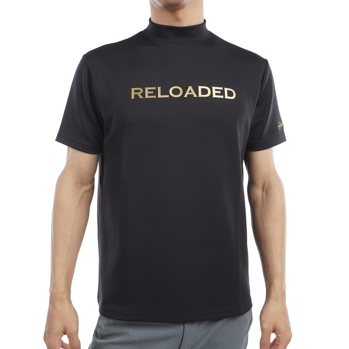 ストレッチ Reloaded モックネック半袖シャツ(半袖シャツ・ポロシャツ