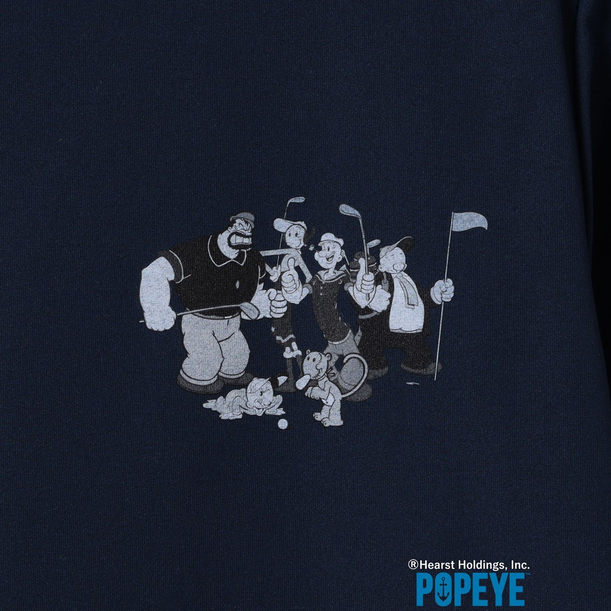 BEAMS GOLF / POPEYE（TM）ポロシャツ XLサイズ BEAMS GOLF POPEYE(TM)モックネックシャツ レディス(半袖シャツ
