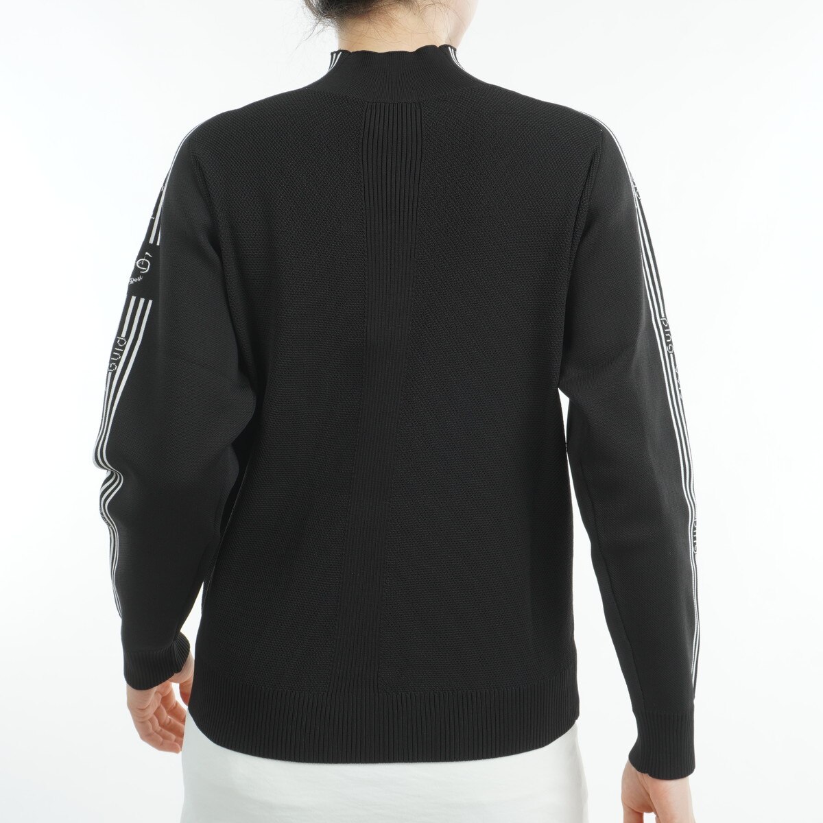 セール・アウトレット】ジャカードニット ハイネック長袖