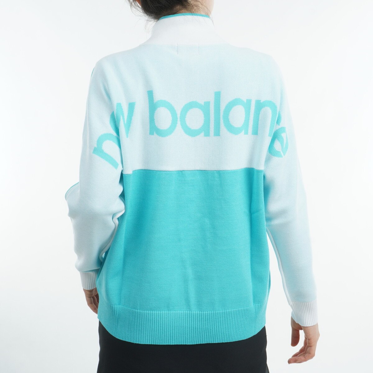 セール・アウトレット】ストレッチ ハーフジップセーター レディス