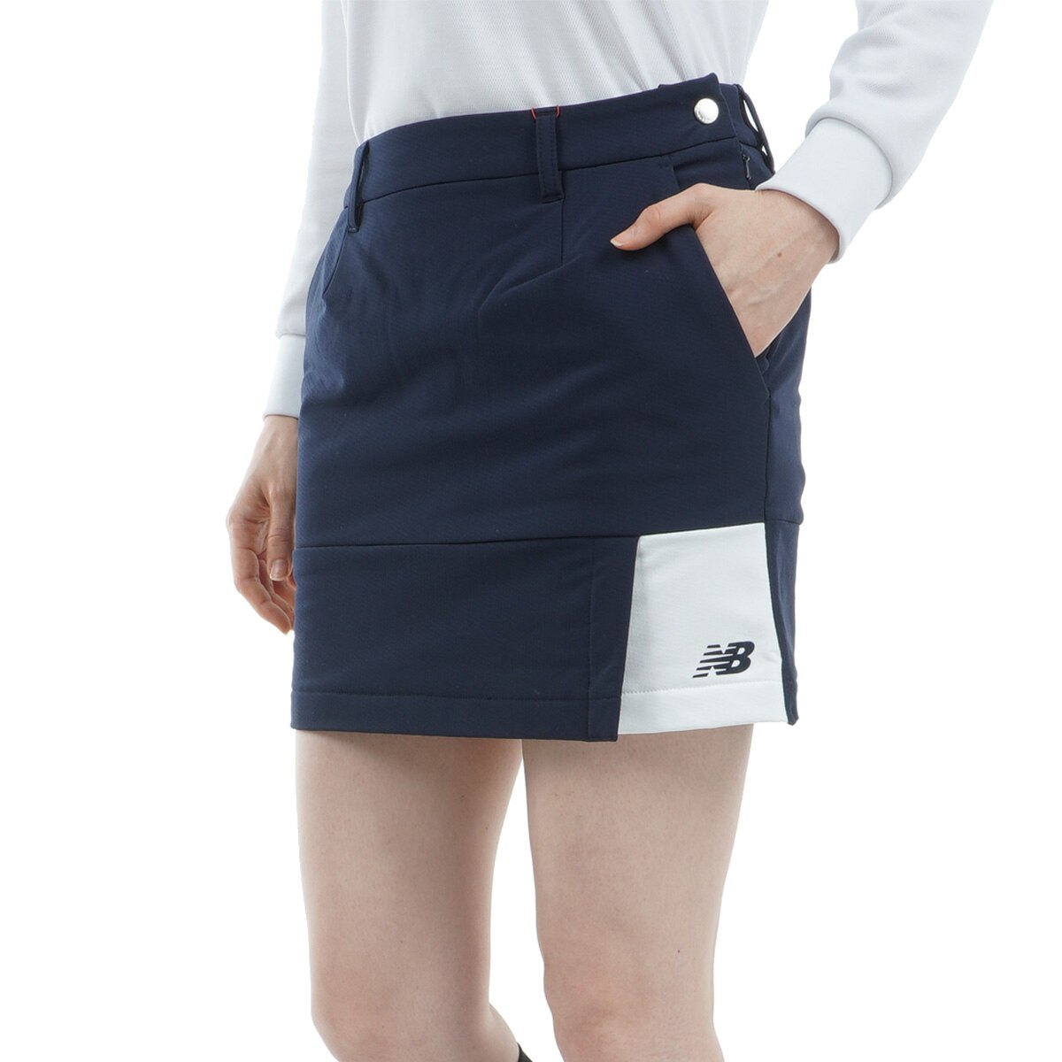 お洒落❤New Balance ハイネック＆ストレッチスカートパンツ付き☆ 撥水 ストレッチ ワイド ジョガーパンツ (MENS) | new balance