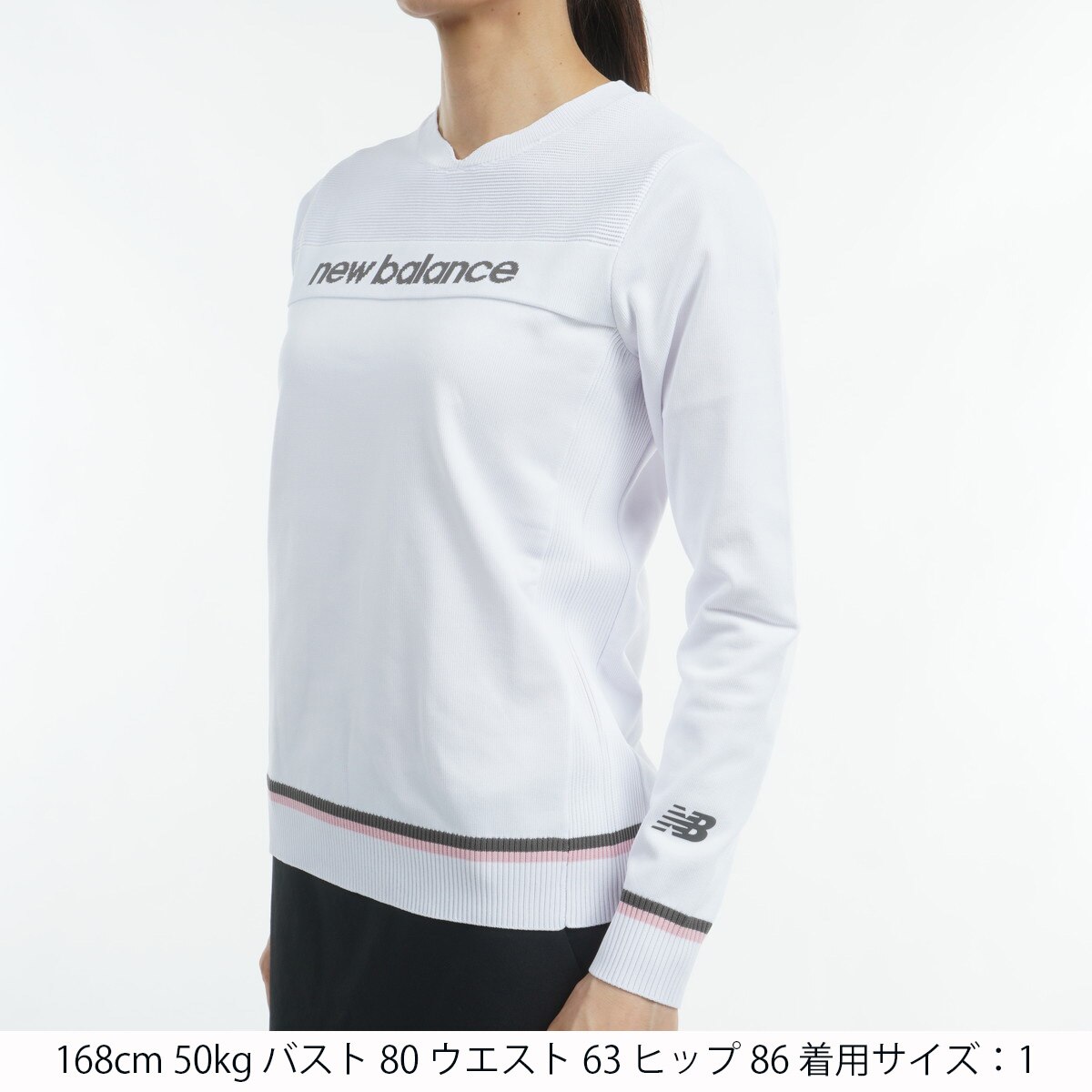 セール・アウトレット】ストレッチ クルーネック長袖セーター