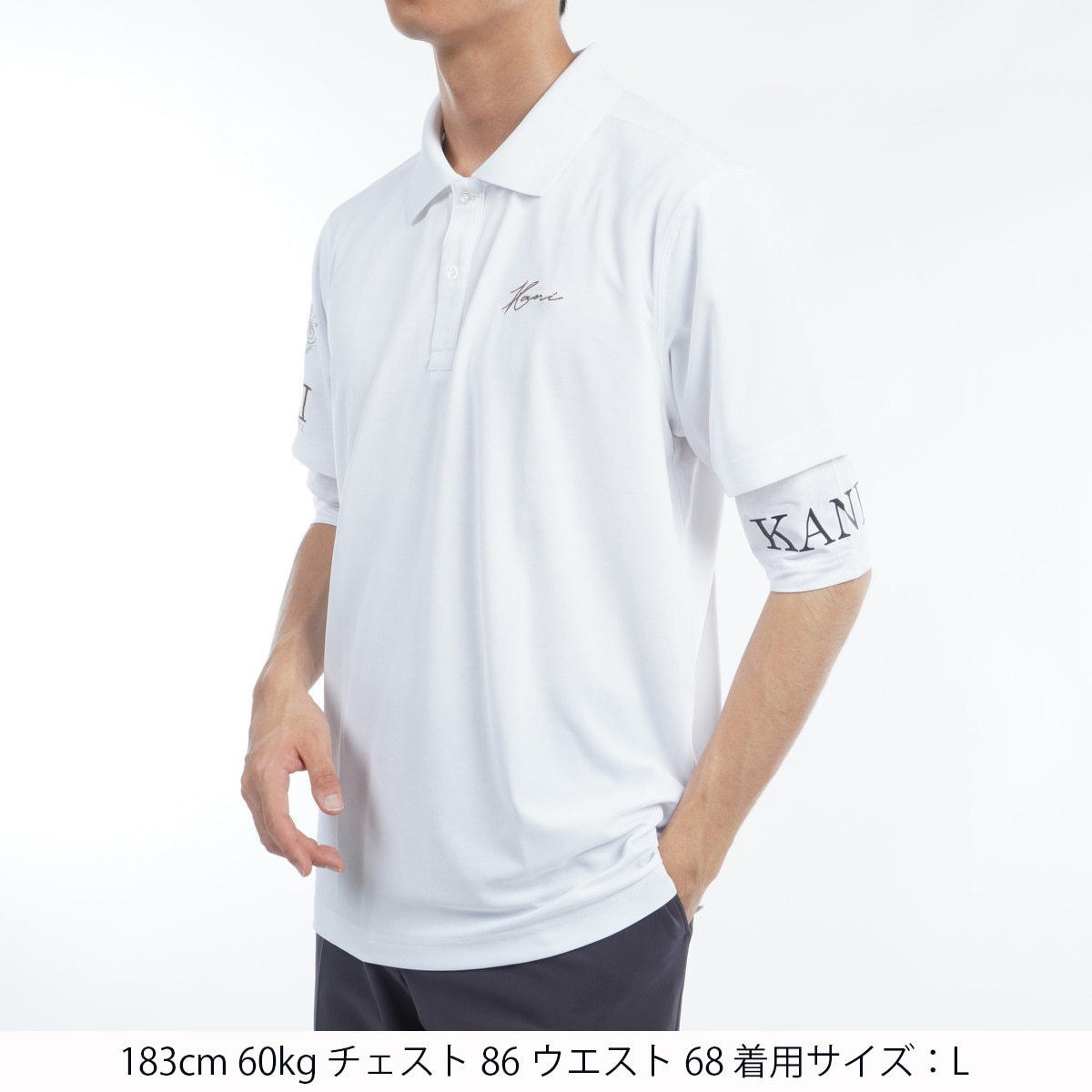 ドライ 鹿の子 フェイクレイヤード MAX 半袖ポロシャツ(半袖シャツ