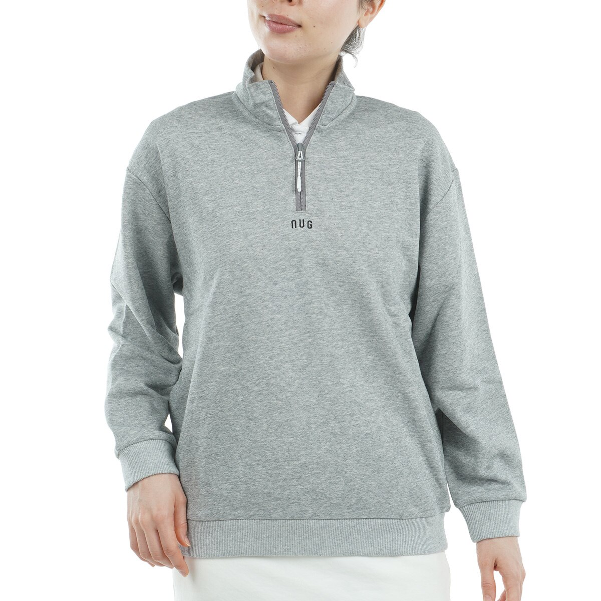 セール・アウトレット】裏毛ハーフジップスウェット レディス(中間着