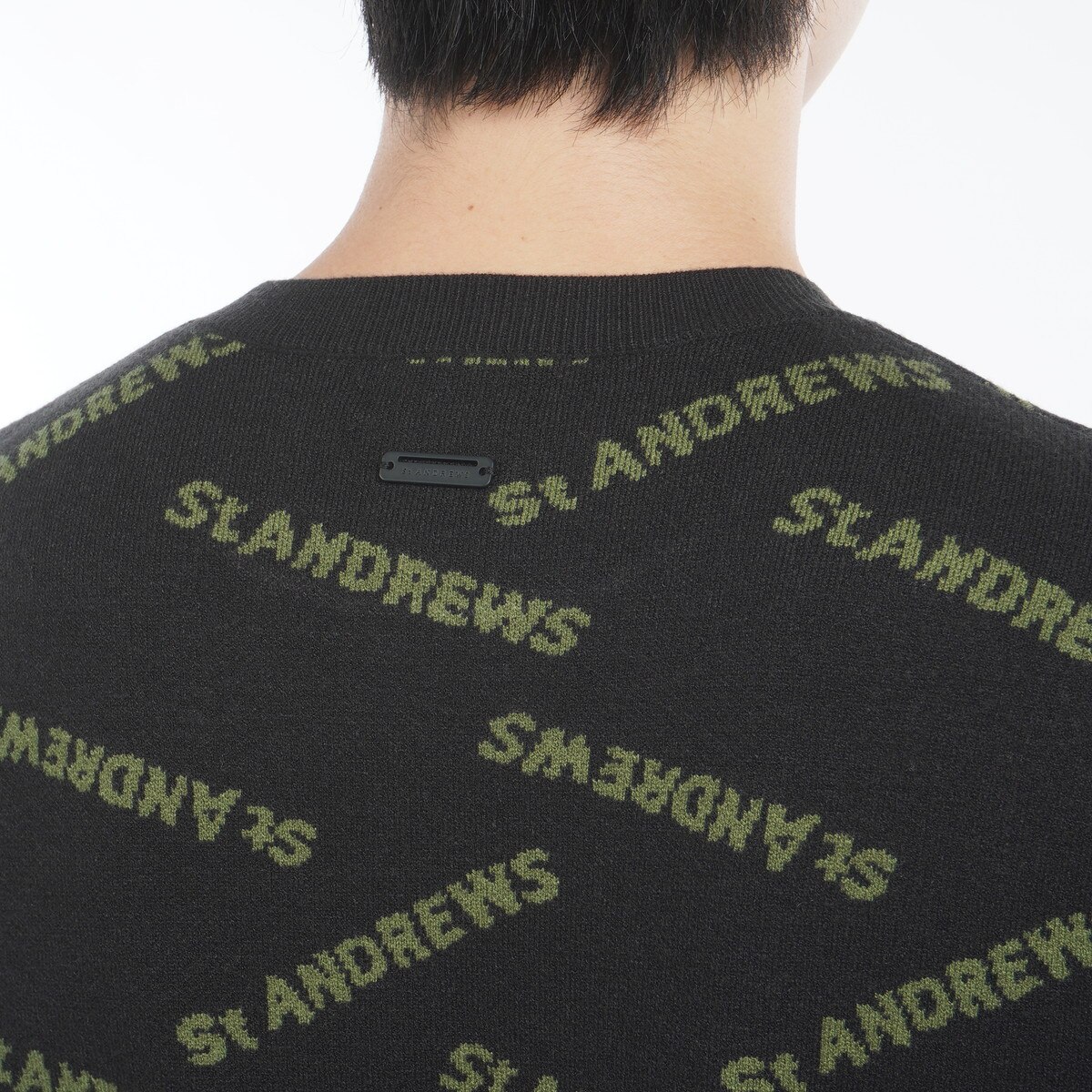 St ANDREWS ブラック セーター M St. Andrews Quarter Zip - Black