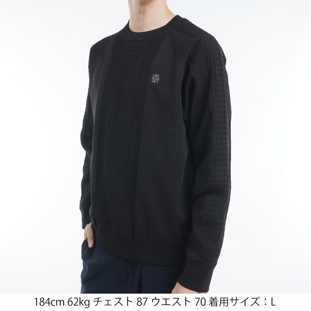 St ANDREWS セントアンドリュース　裏地付き　ニット　ジャケット　ゴルフ St ANDREWS セントアンドリュース 12G 天竺裏地付き フルジップ