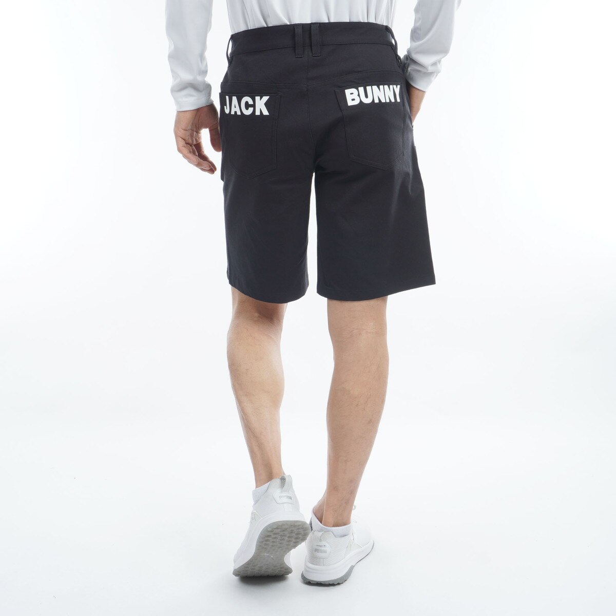 新品　ジャックバニー　ハーフパンツ　ショートパンツ　ブラック　ストレッチ　5 新品 ジャックバニー ハーフパンツ ショートパンツ ブラック