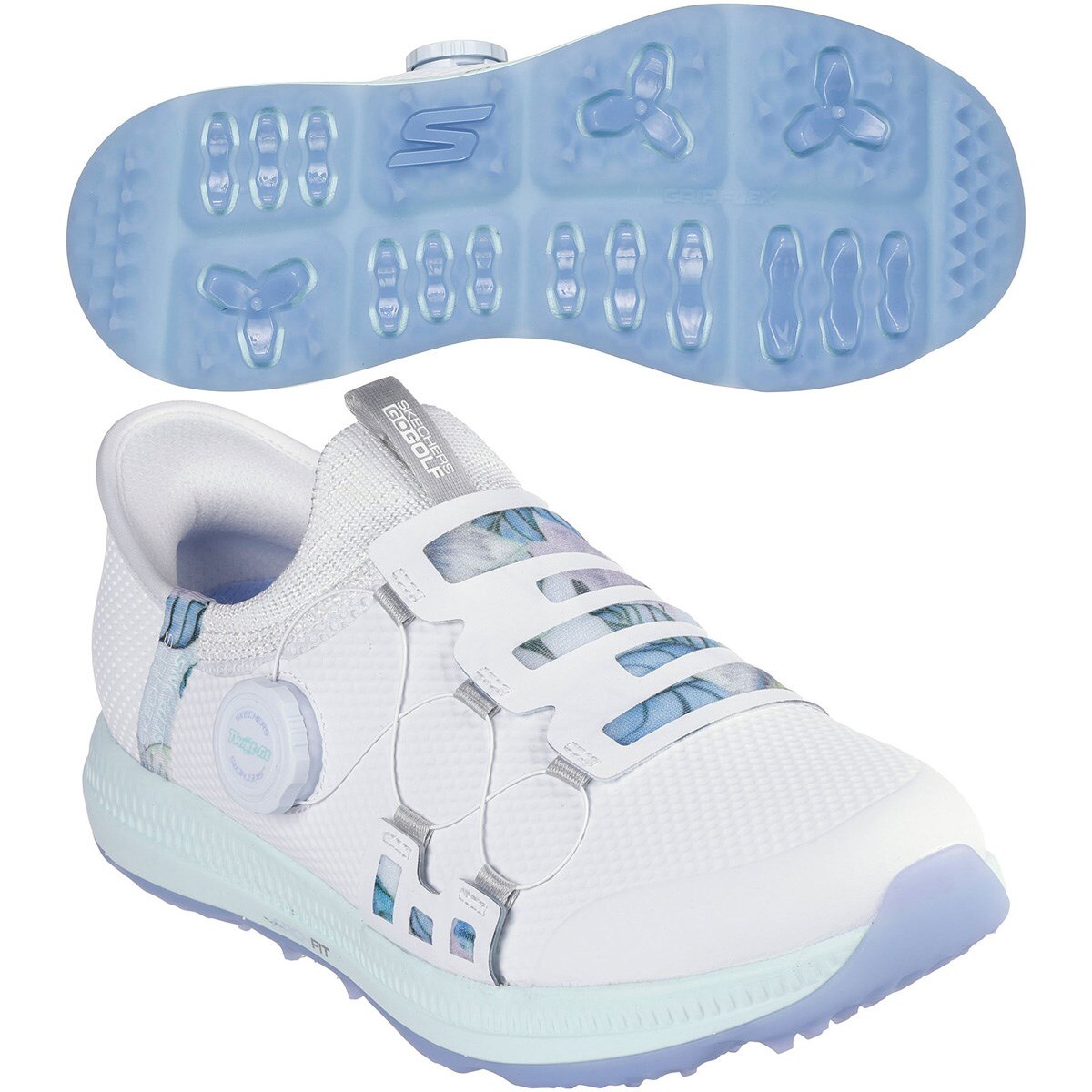 【美品】Skechers ゴルフシューズ ホワイト/マルチカラー SKECHERS スケッチャーズ ゴルフシューズ ホワイト MO-45 - メルカリ