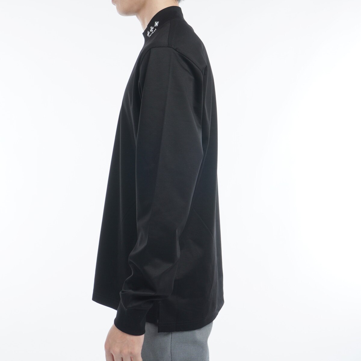 MIBEILO モックネック長袖Tシャツ(長袖シャツ・ポロシャツ MIBEILO モックネック長袖Tシャツ(長袖シャツ・ポロシャツ
