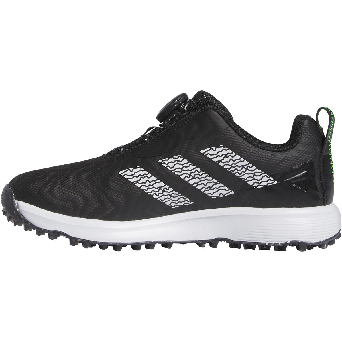 adidas コードカオス25 ボア ゴルフシューズ ブラック アディダス（adidas）（キッズ）ゴルフシューズ ジュニア コード