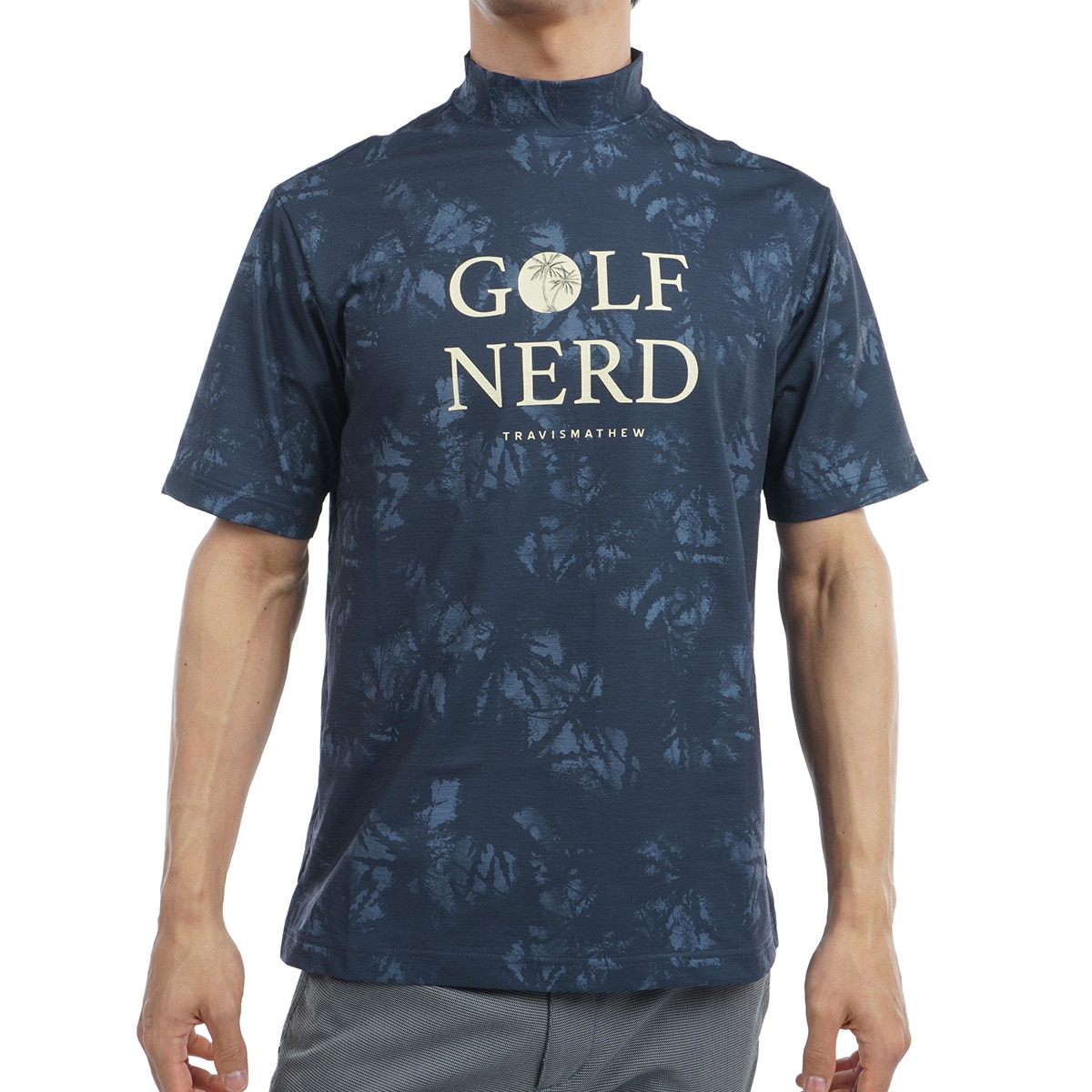 新品未使用品 トラビスマシュー モックネック半袖シャツ XL ブラック