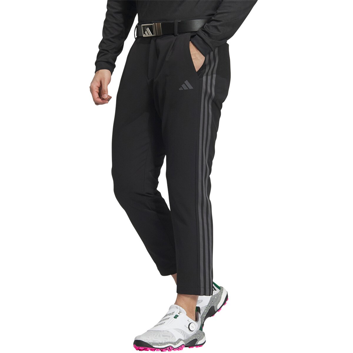 【85】春夏 アディダス ゴルフ 3ストライプス ストレッチ アンクル パンツ adidas パンツ EX STRETCH ACTIVE スリーストライプスアンクル