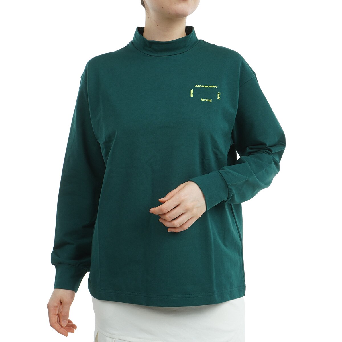 極美品 ジャックバニー レオパード ヒョウ 裏起毛 モックネック 中綿