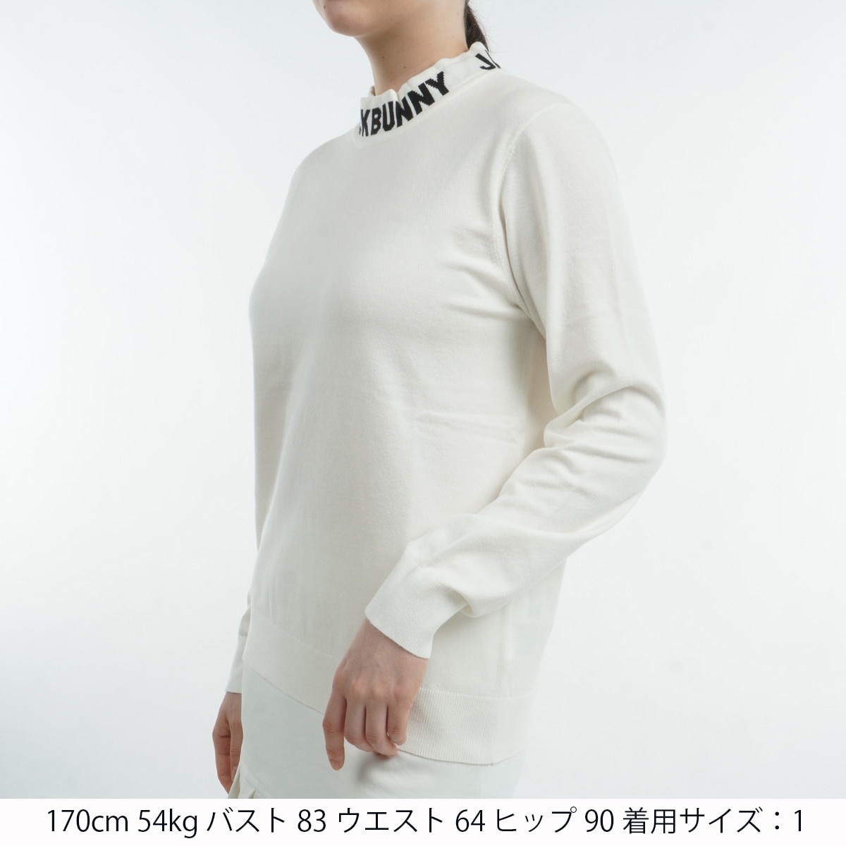 ◾️ジャックバニー　コットンロゴタートルニット中古品　Lサイズ◾️ セール・アウトレット】コットンロゴタートルセーター レディス
