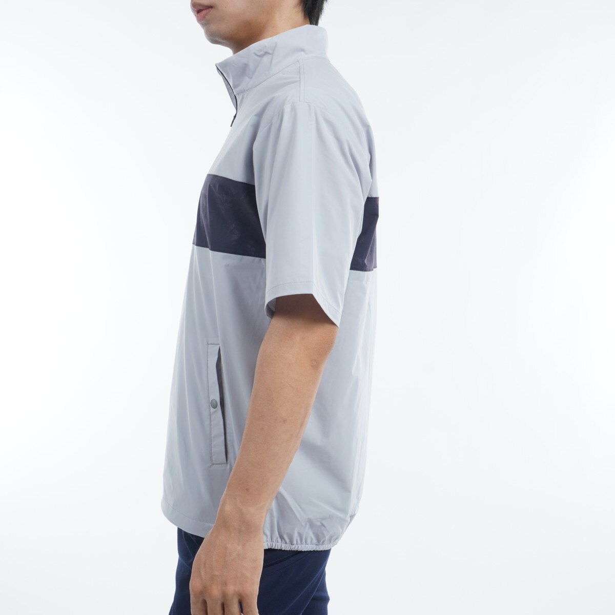 セール・アウトレット】クォータージップ ストレッチ半袖ジャケット