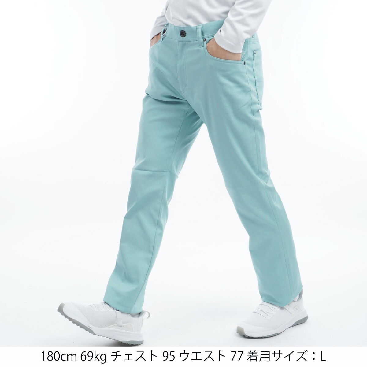 セール・アウトレット】5ポケット スリムロングパンツ(ロング