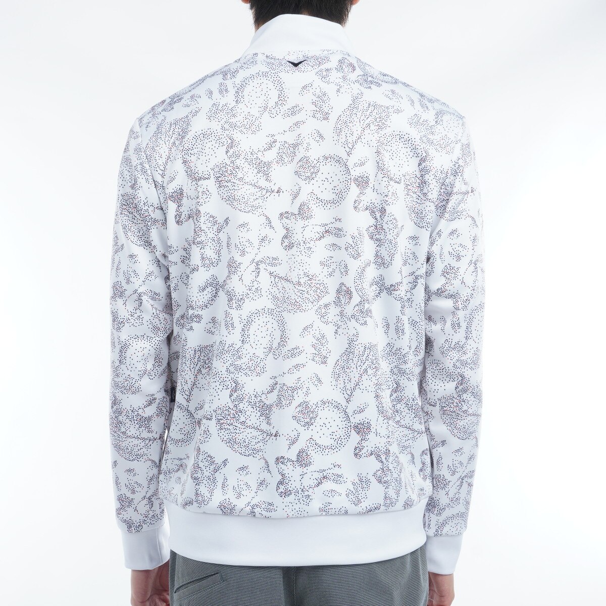 キャロウェイ　ドットプリントフルジップブルゾン セール・アウトレットドットプリントダンボール フルジップ