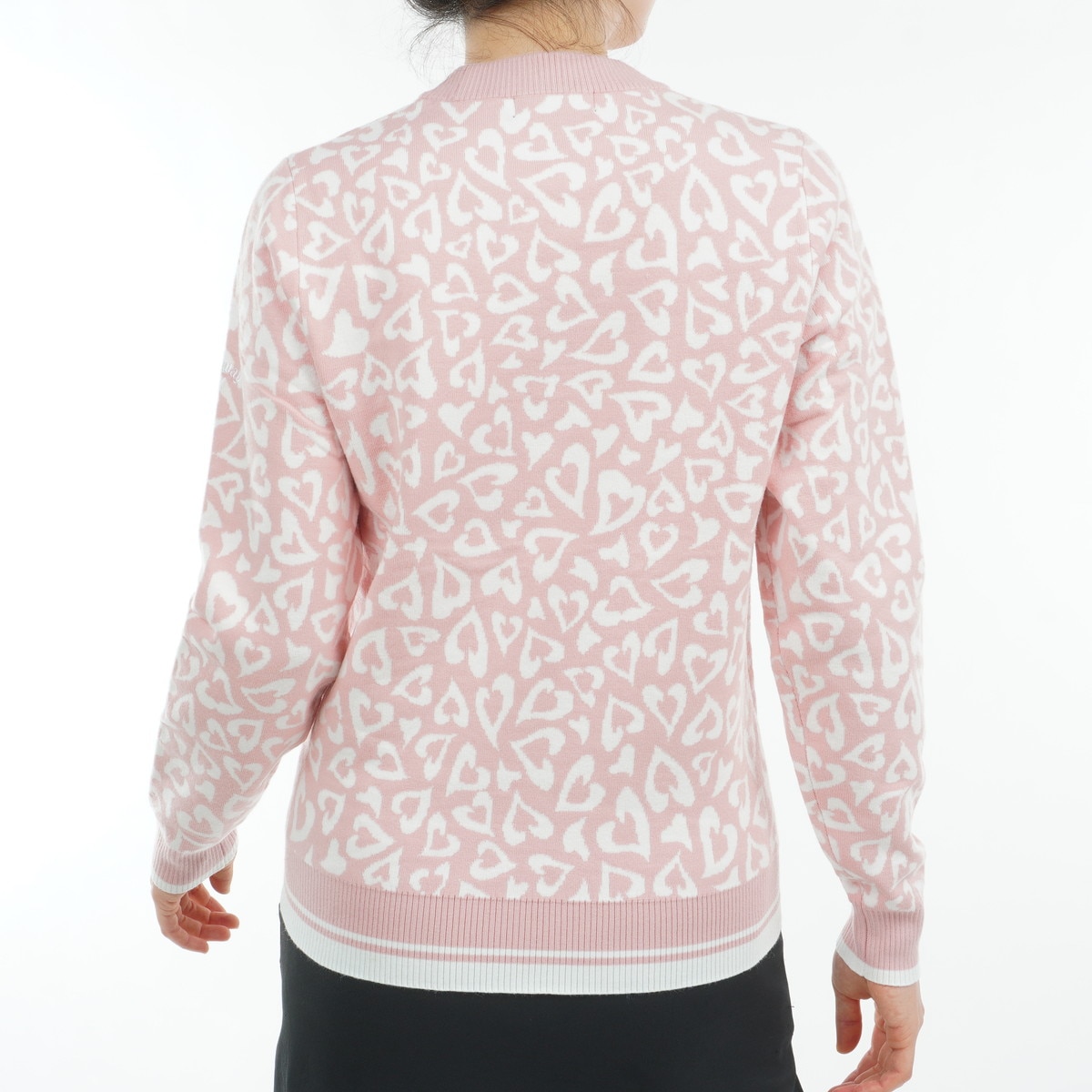 セール・アウトレット】レオパードジャカード クルーネックセーター