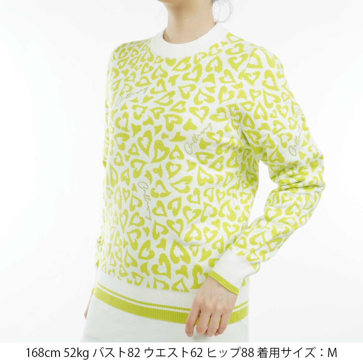 セール・アウトレット】レオパードジャカード クルーネックセーター