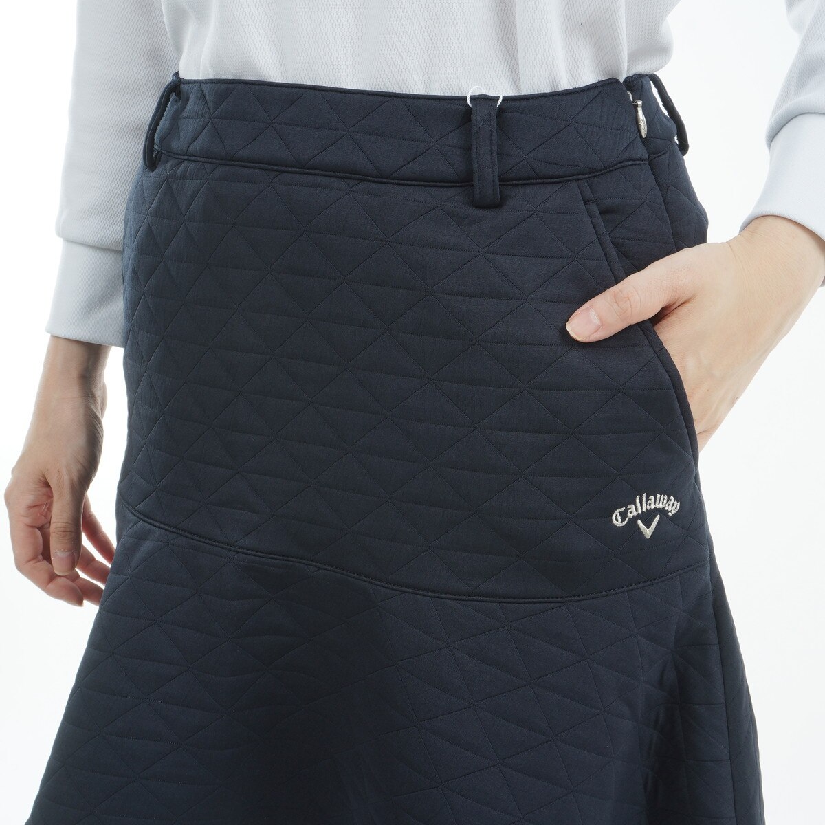 セール・アウトレット】キルトスウェットフレアースカート レディス