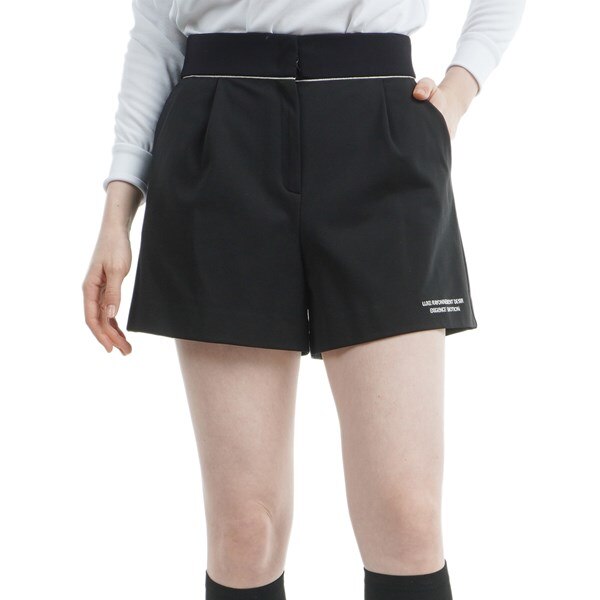 WEB限定 ストレッチ 総丈33.5cm カットソーキュロットパンツ レディス 