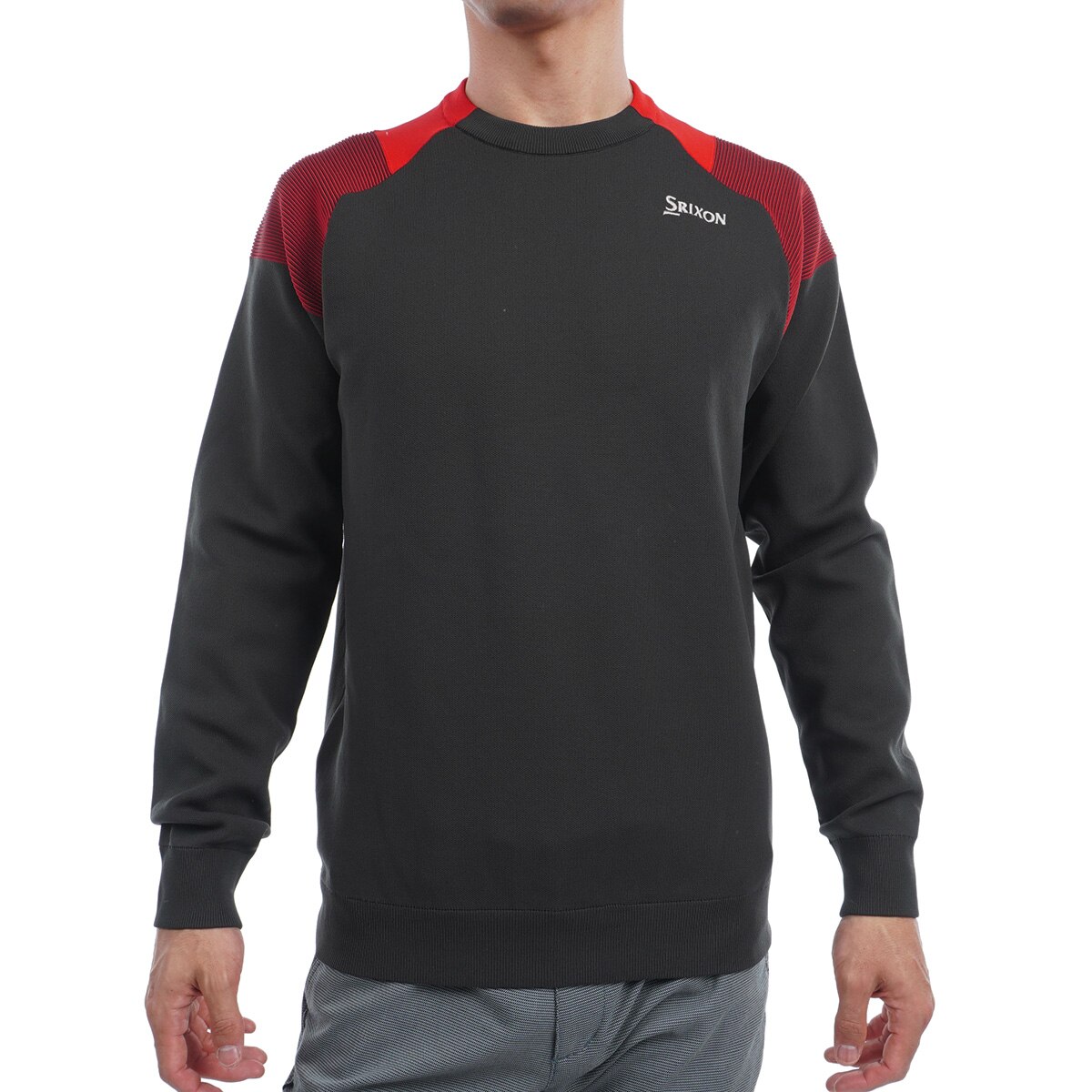 ■未使用 Mサイズ 定価12，100円 スリクソン クルーネックセーター青■ [ ニット セーター レディース ハイゲージ ] シルク混