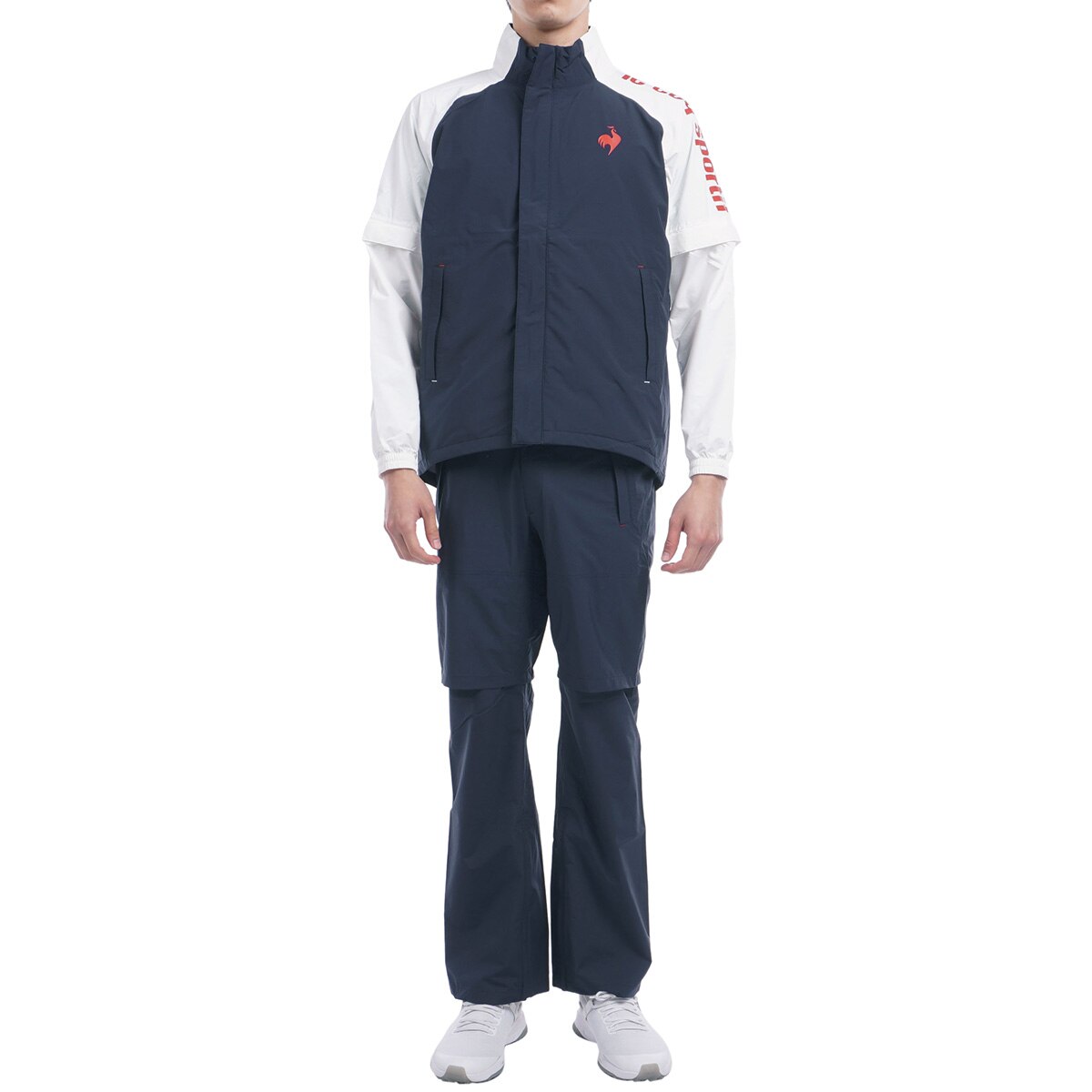 ルコック メンズ ゴルフレインウェア上下セット L 帽子付き le coq sportif GOLF 公式 ルコックスポルティフ ゴルフ レイン