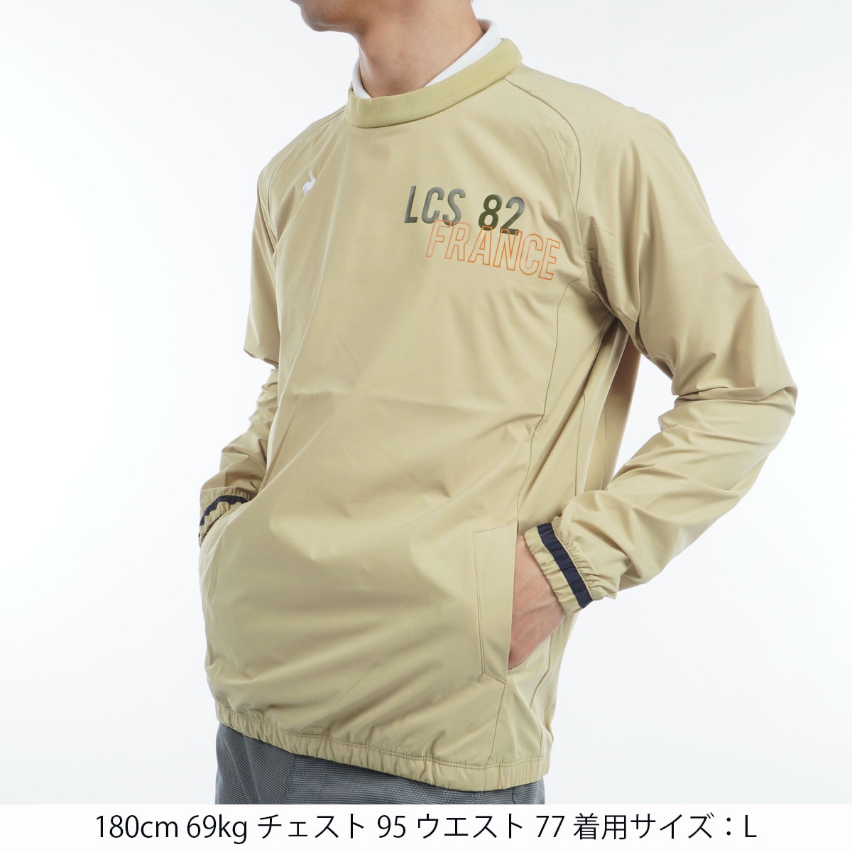 ストレッチフォーサー クルーネックプルオーバーブルゾン