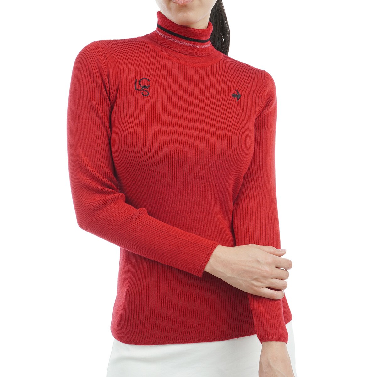 週末割ルコックスポーツ golf ゴルフ用ブルゾンセーター LLサイズ 赤 ルコックスポルティフ ゴルフ le coq sportif golf 半袖