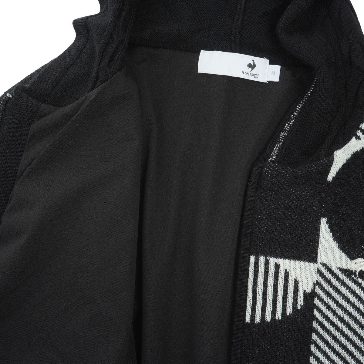 セール・アウトレット】ジャカードフルジップニットパーカー レディス