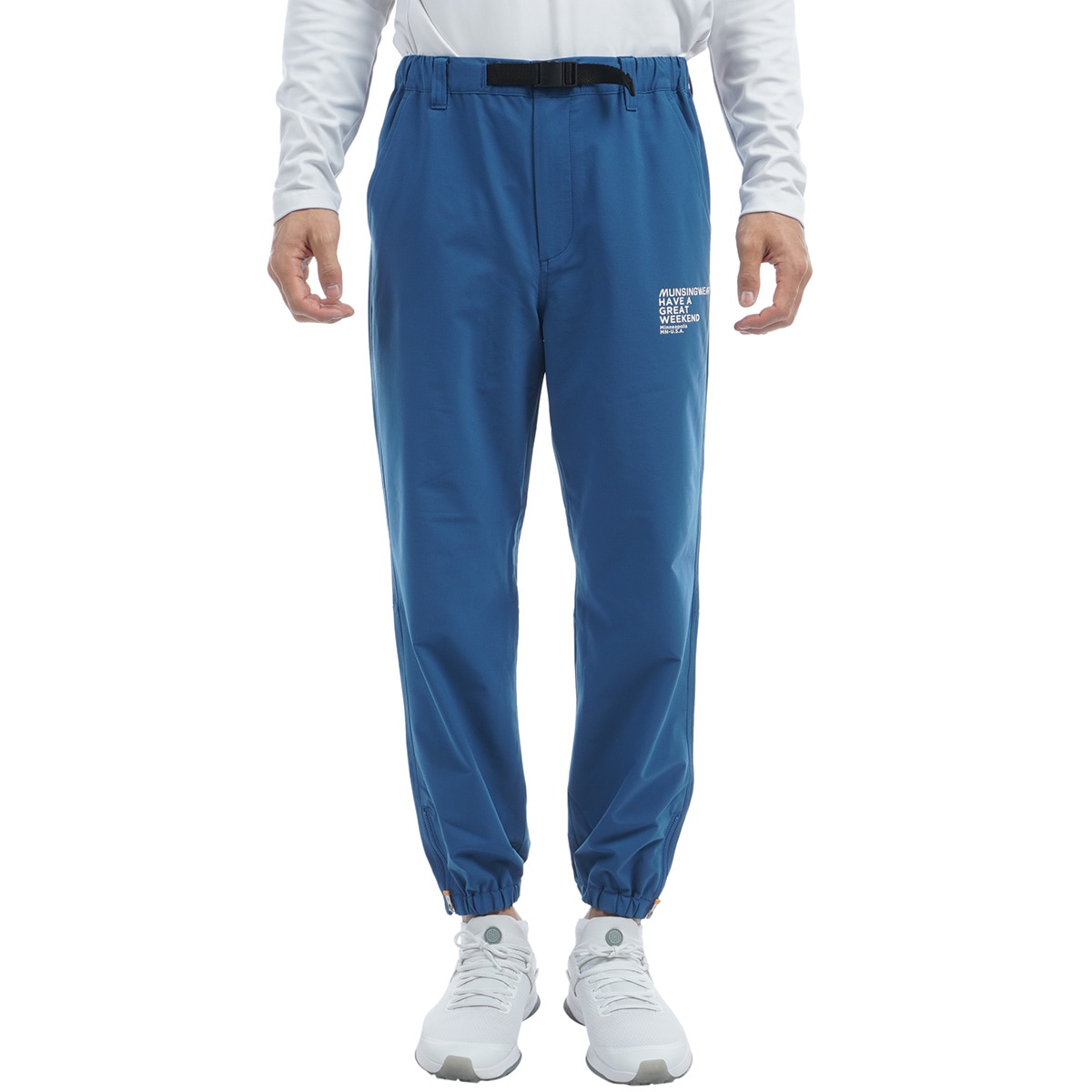Callaway マンシングゴルフパンツ 3L 青 紺美品 美品 キャロウェイ ゴルフ ストレッチパンツ L 紺 callaway golf