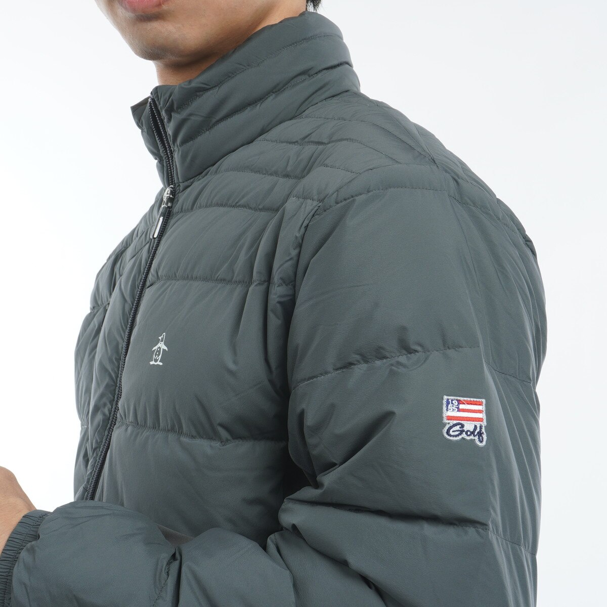 新品　Munsingwear　ストレッチボンディングニットハイブリッドブルゾン SEASON COLLECTION ストレッチウーブン×ボンディングニット