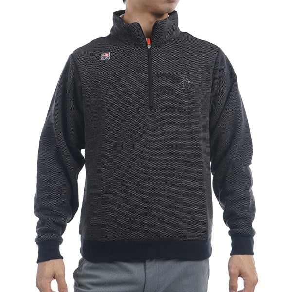 SEASON COLLECTION 裏起毛 カットソーハーフジッププルオーバー(中間着  