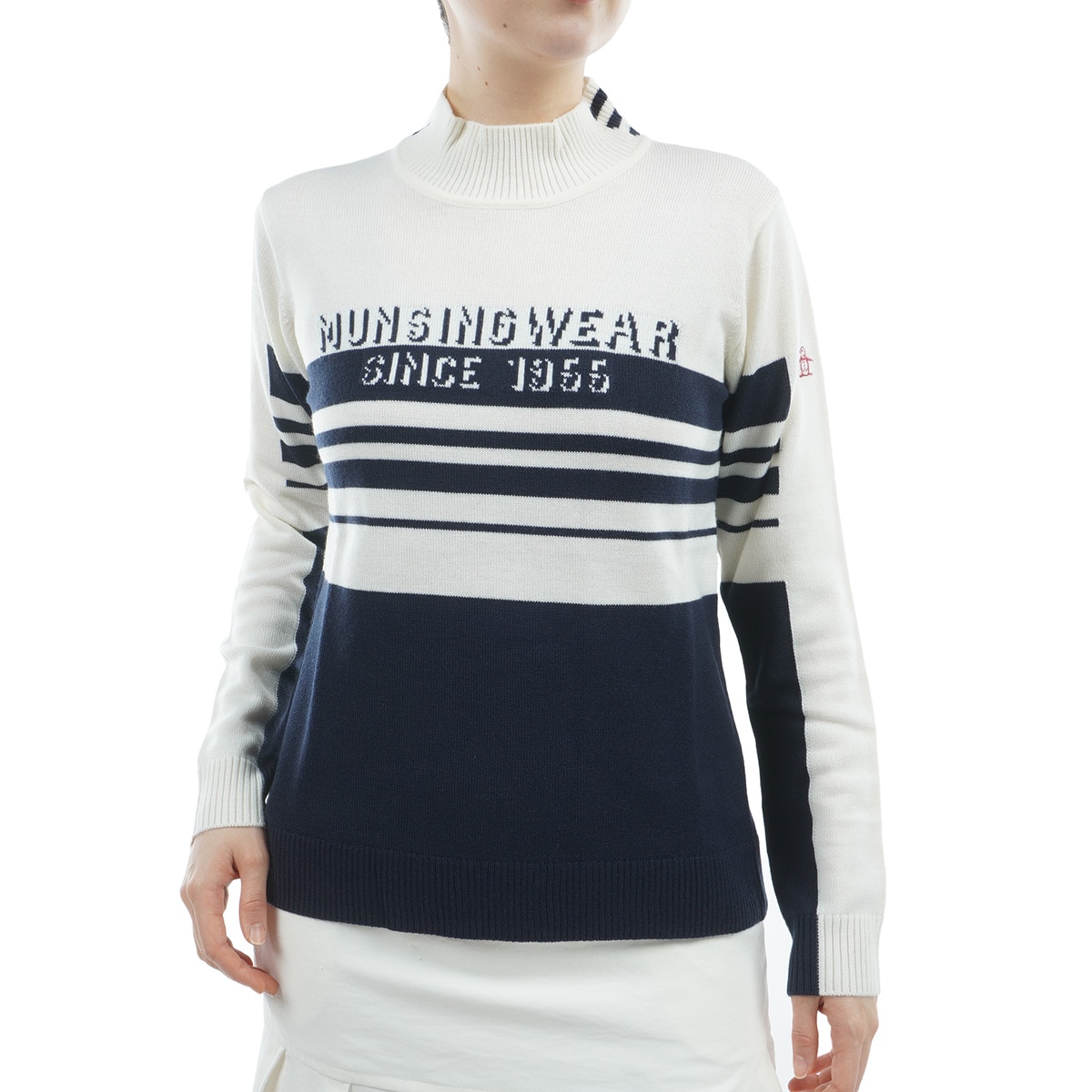 25300円★マンシングウェア バックシャン mボーイ ジャカード セーター 25300円☆マンシングウェア バックシャン mボーイ ジャカード セーター