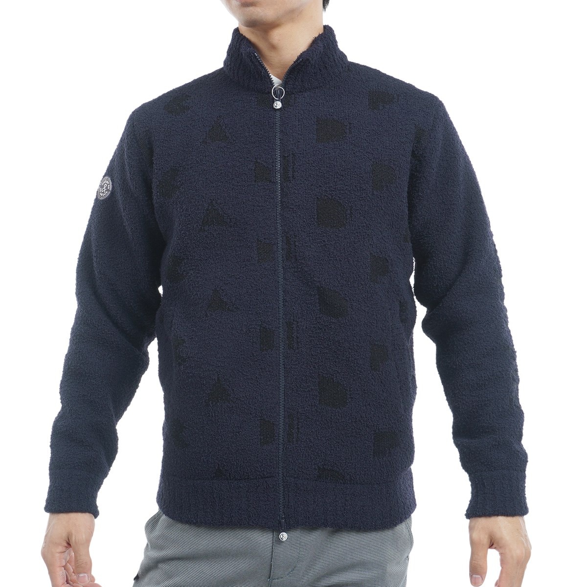 20%OFF！サマンサゴルフロゴ総柄ゴルフワンピースネイビーL