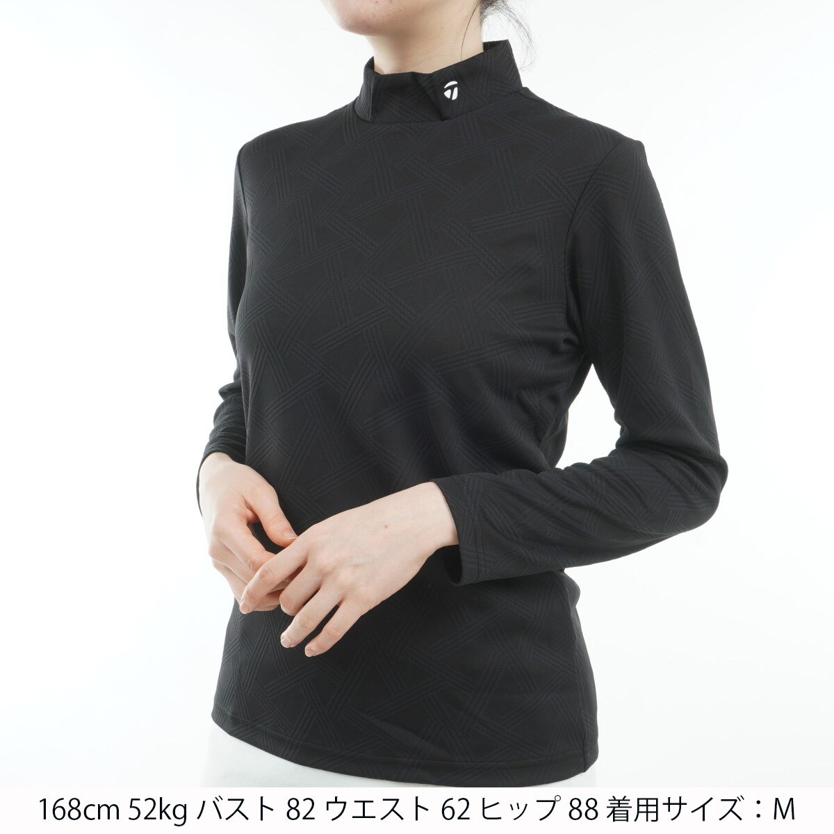 coco 中古 テーラーメイド Taylor Made レディース 長袖シャツ M 黒 ブラック モックネック ハイネック 春秋 coco 中古 テーラーメイド Taylor Made レディース 長袖シャツ M
