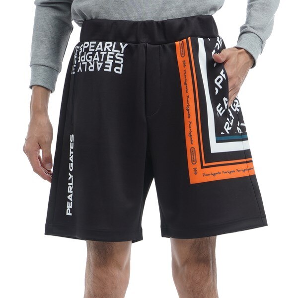 パーリーゲイツ パンツ 半ズボン （ダンボール ロゴパネル柄ショート 