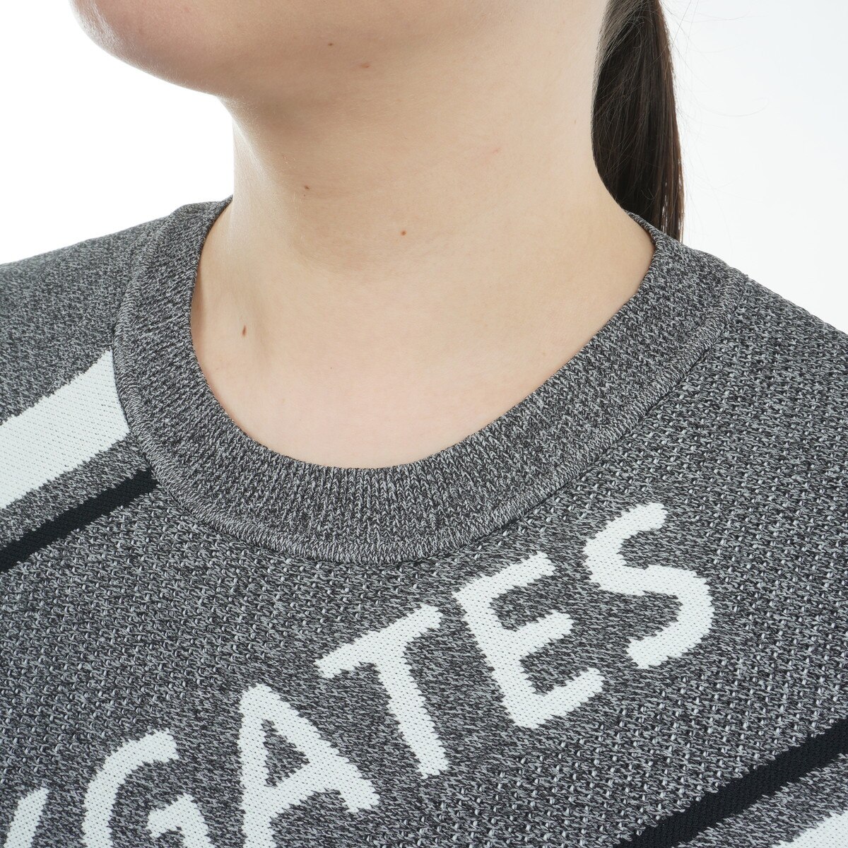 セール・アウトレット】光栓 1／50 Wジャカード+ピンタック丸首