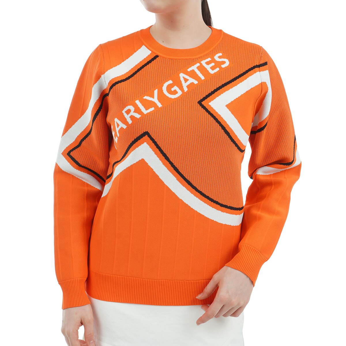 セール・アウトレット】光栓 1／50 Wジャカード+ピンタック丸首