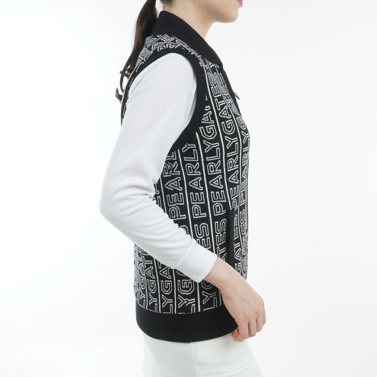 セール・アウトレット】ストライプ柄×パンチング リバーシブル