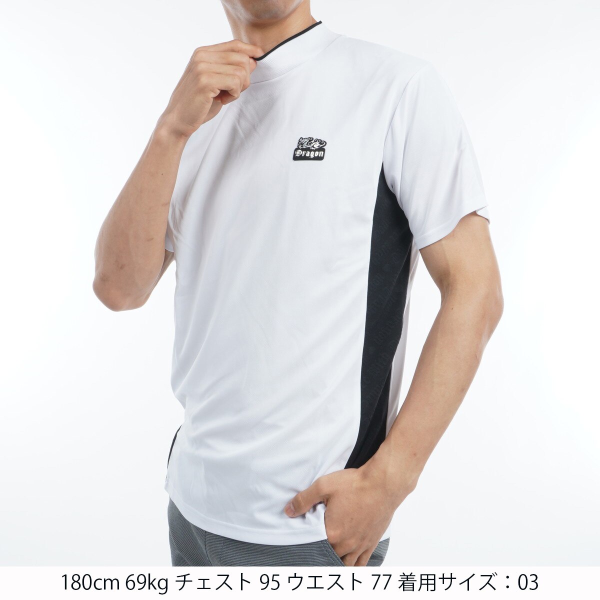 セール・アウトレット】3FUNCTIONSモックネック半袖シャツ(半袖